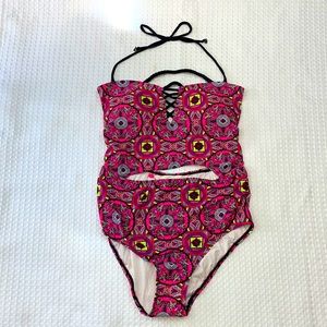 Brand New Halter One Piece Suit with Cutout size M